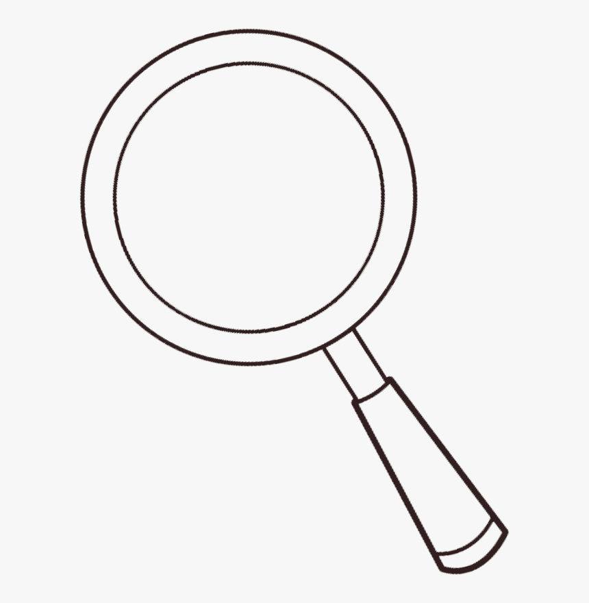 Transparent Glass Clipart - White Magnifying Glass Clip Art, HD Png Download