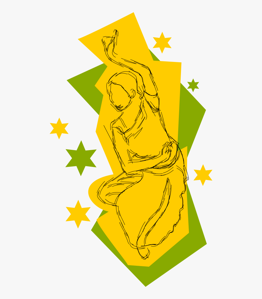 India Dancer Clipart - Indian Dance Clip Art, HD Png Download