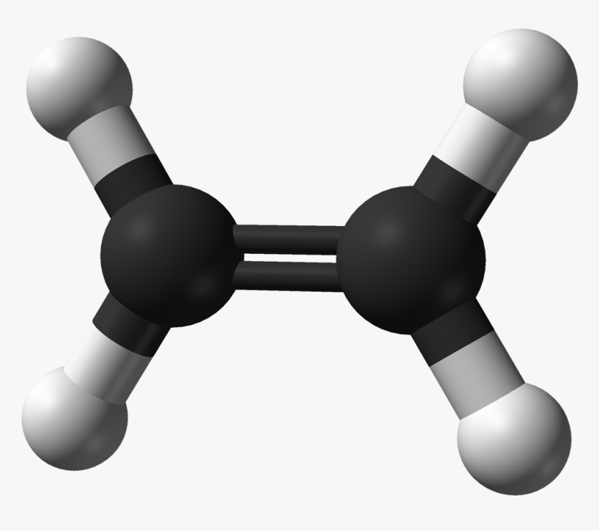 Ethylene Crc Mw 3d Balls - Ethene Molecule, HD Png Download