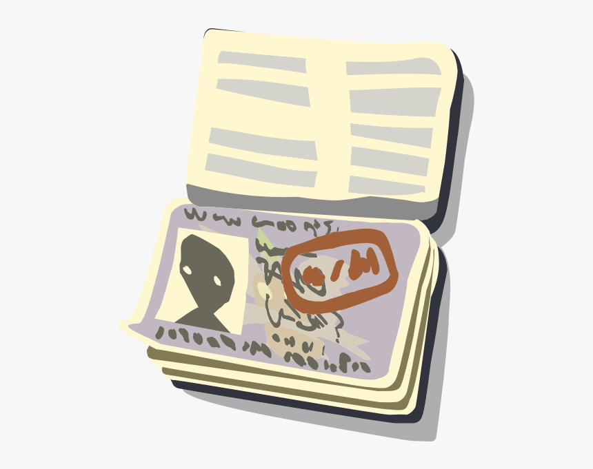 Passport Open - Png Open Passport Clipart, Transparent Png