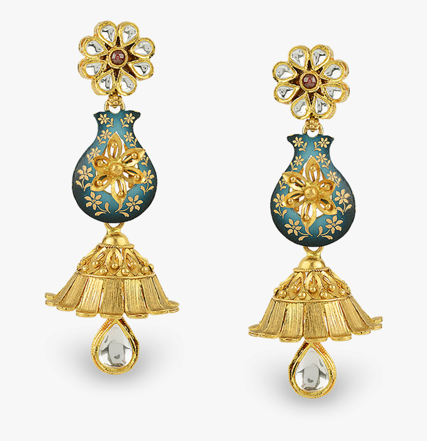 Gold Jewellery Design , Png Download - Earring, Transparent Png
