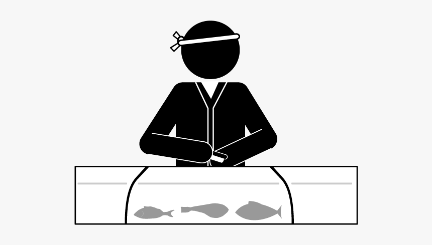 Sushi Man Icon, HD Png Download