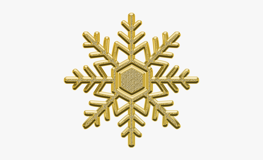 Ornament-2948484 1920 - Transparent Gold Snowflake Clipart, HD Png Download