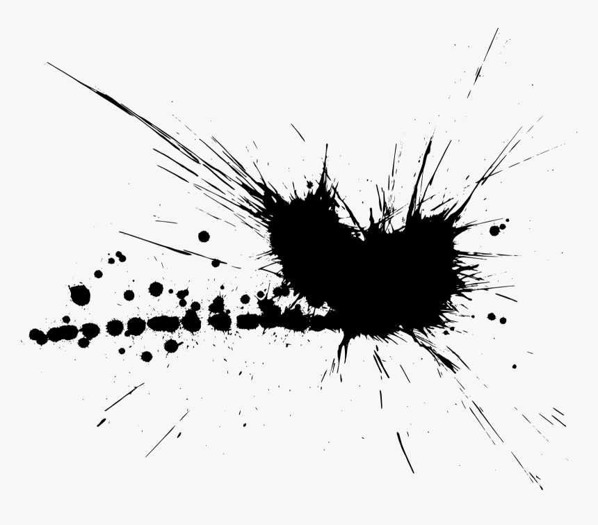 Black Paint Splatter Png, Transparent Png