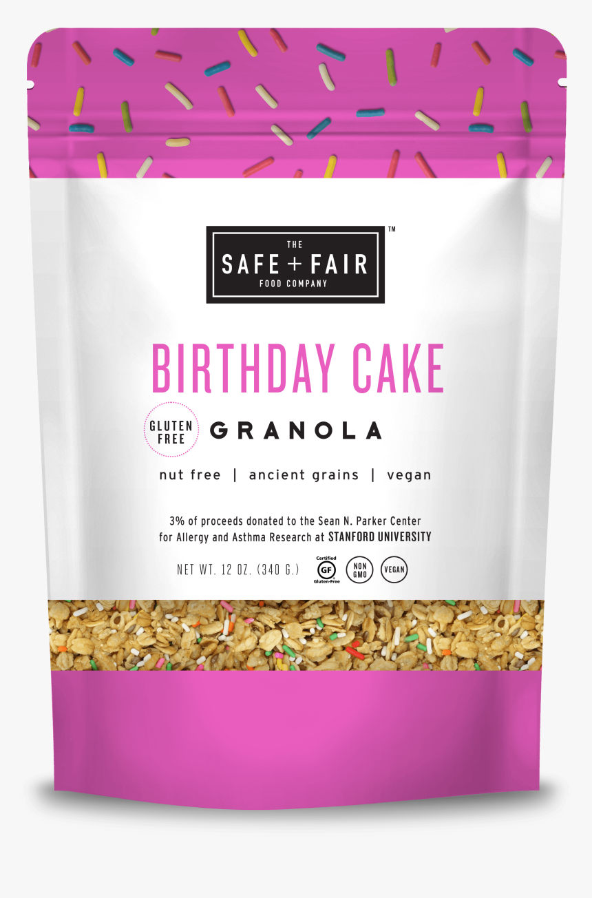 Birthday Cake Granola - Safe And Fair Granola, HD Png Download