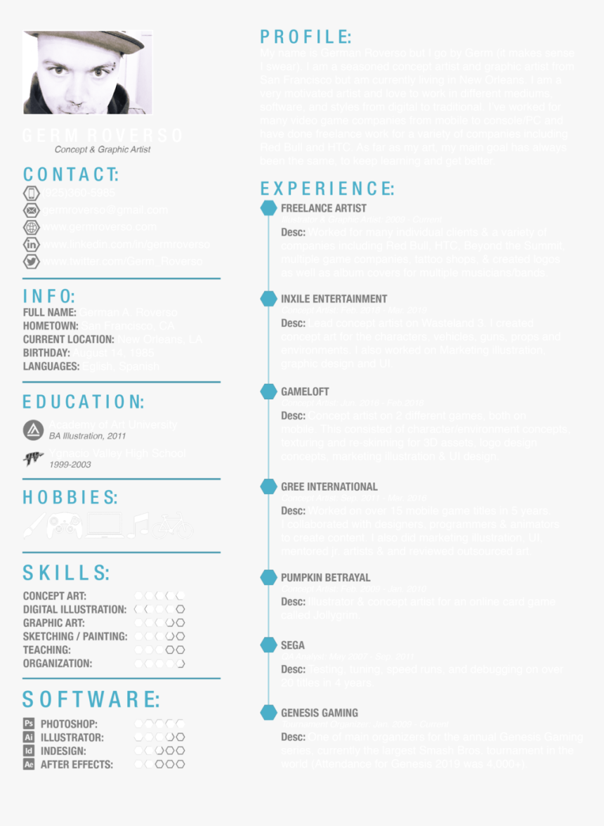Germ Resume Nobg, HD Png Download