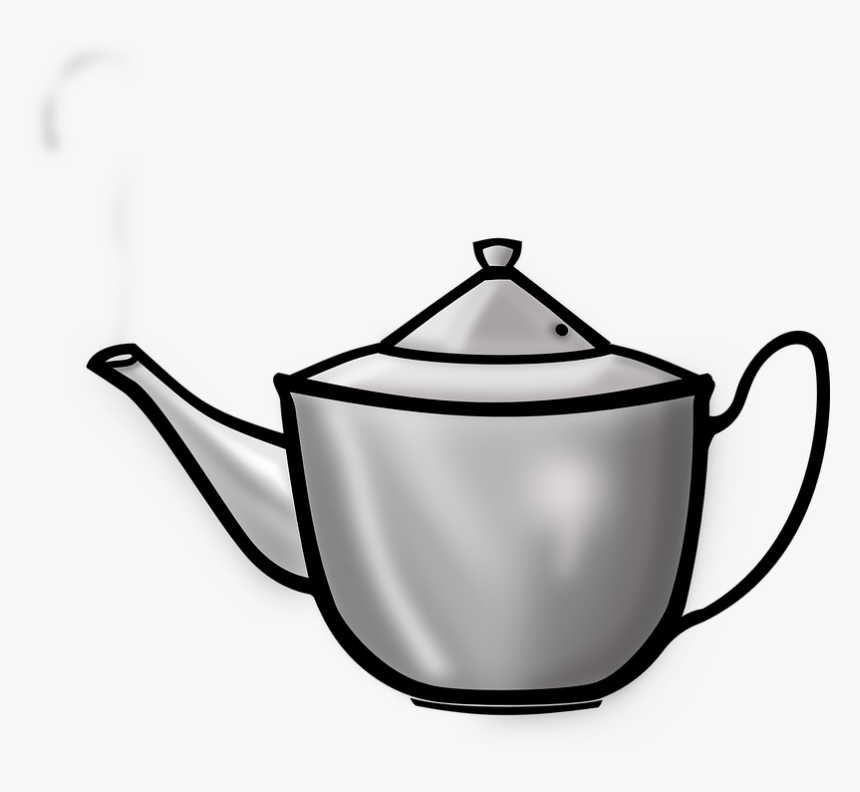 Kettle To Boil Water, Smoke, Water Vapor, Kettle Png - Tea Pot Clip Art, Transparent Png