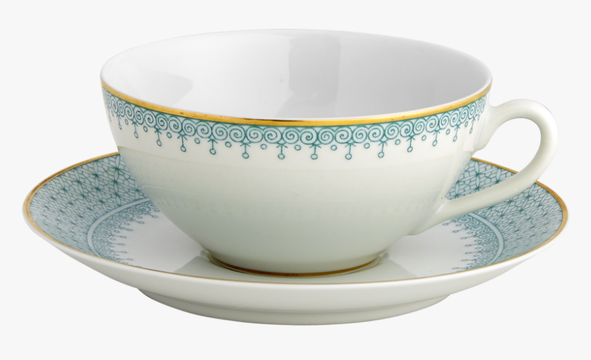 Green Lace Coup Cup & Saucer,single - Cup, HD Png Download