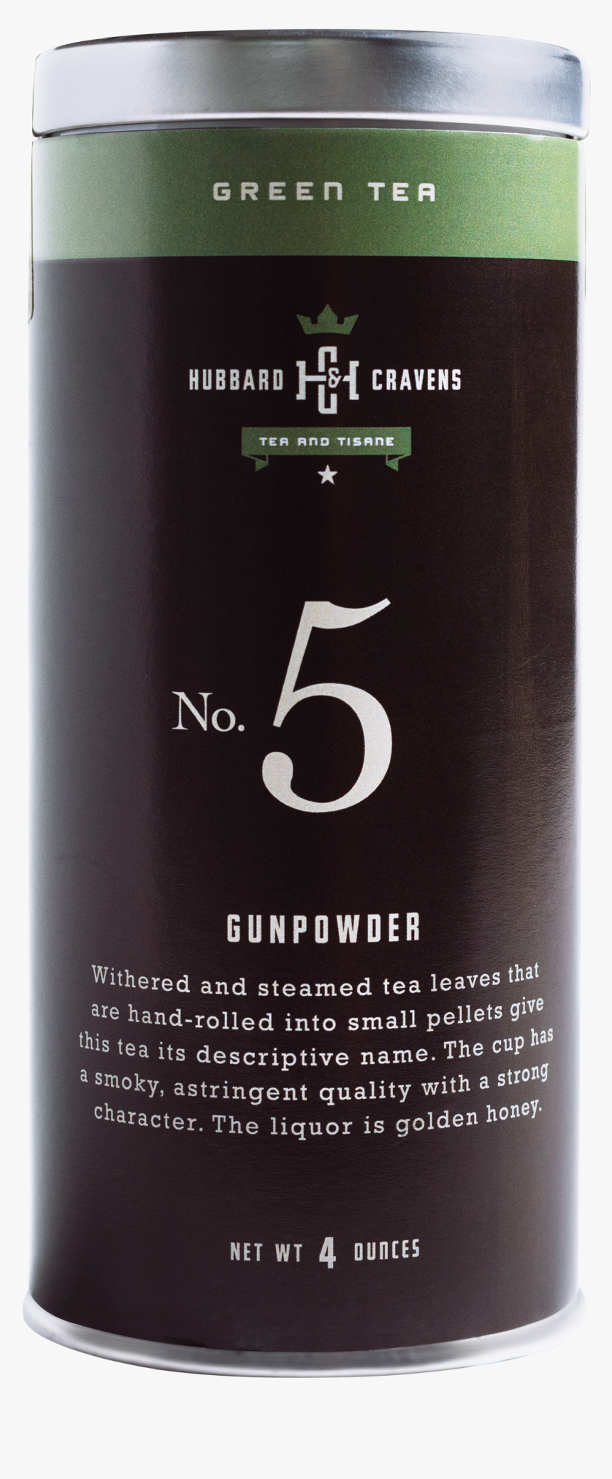 Green Tea, Gunpowder Tea Tin On Transparent Background - Energy Drink, HD Png Download