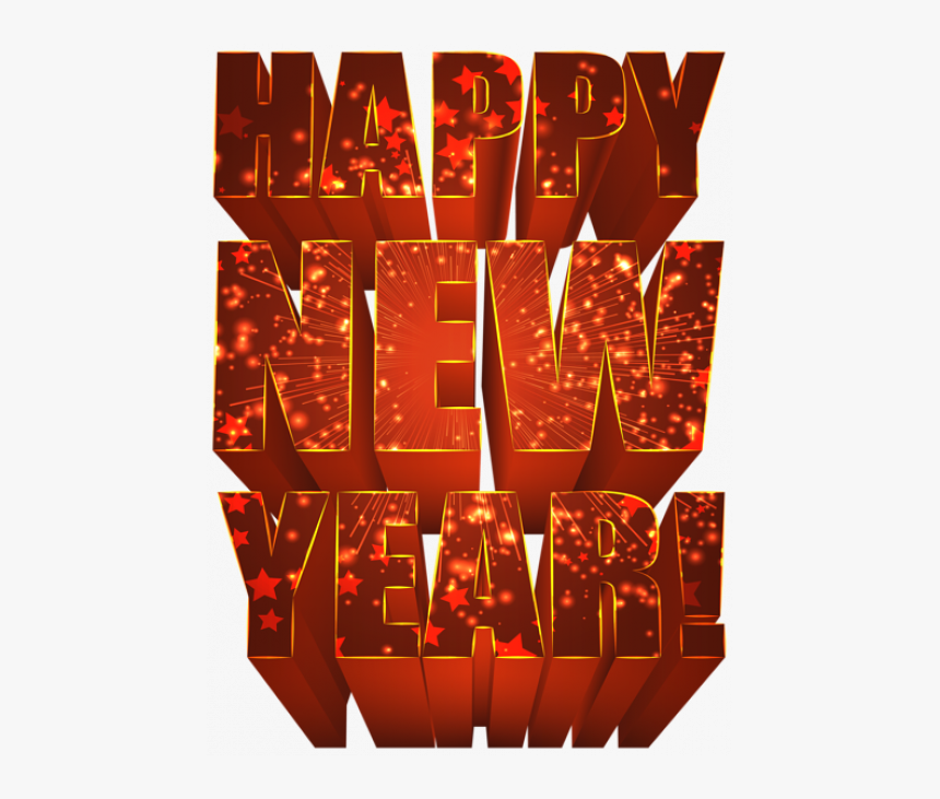 Happy New Year Png Art, Transparent Png