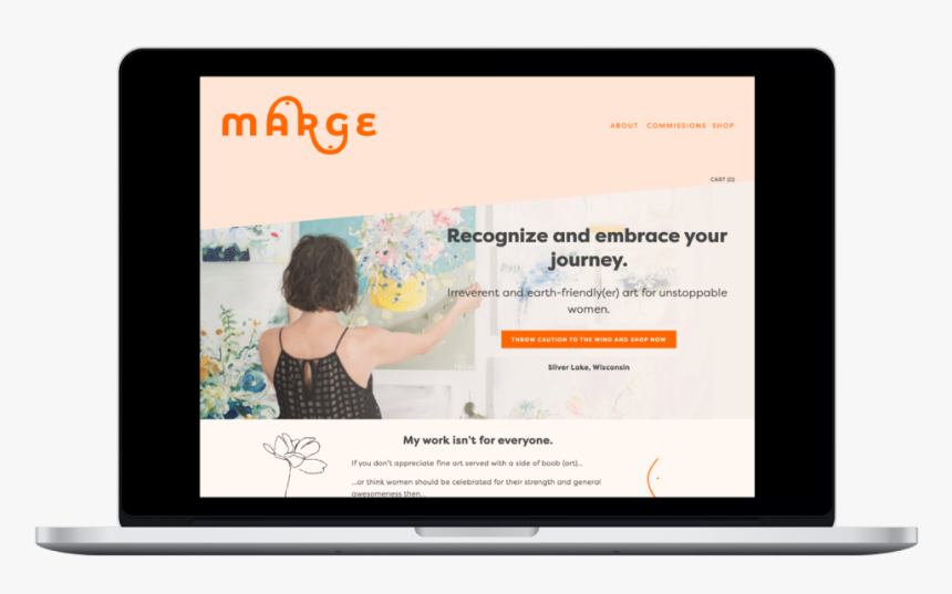Web Design And Branding For Artists By Desk And Design - Display Device, HD Png Download