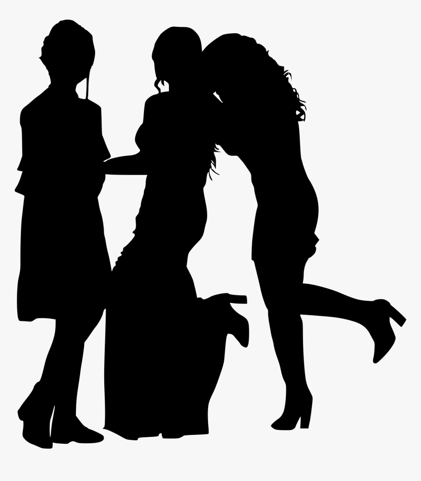 Transparent Png Girls Silhouette Png, Png Download