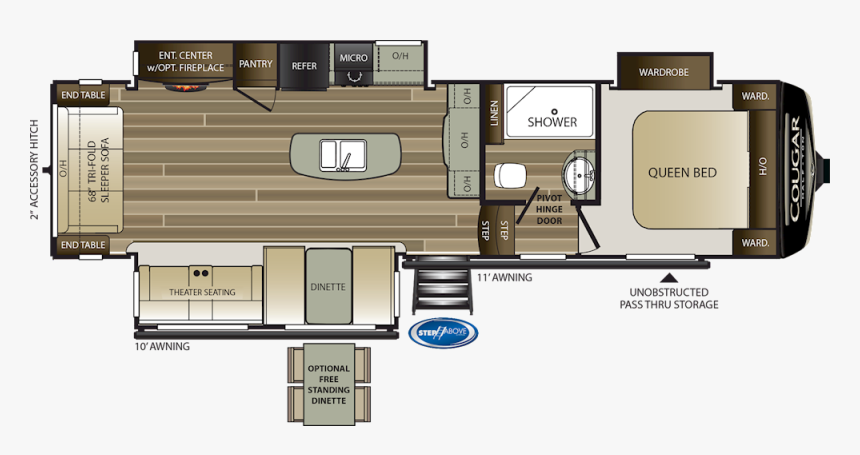 2019 Keystone Cougar 29rdb, HD Png Download