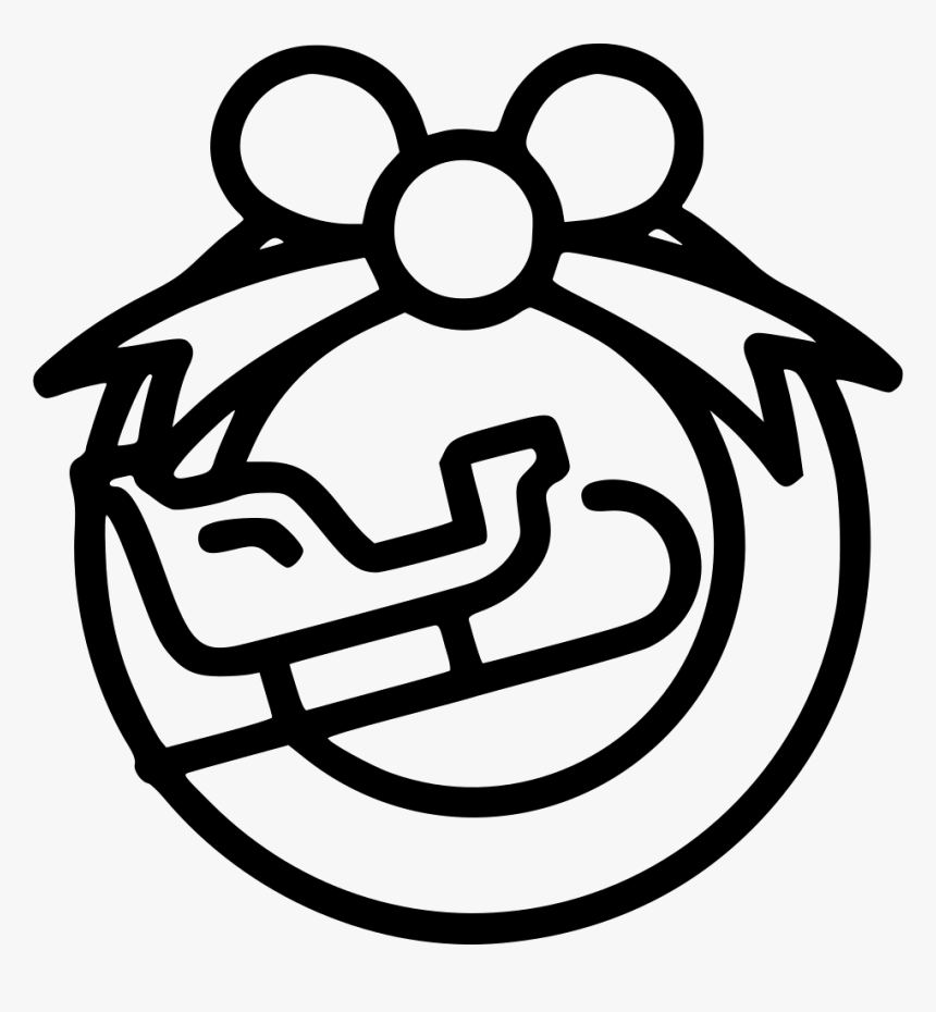 Christmas Santa Sled Decoration New Year - Christmas Day, HD Png Download