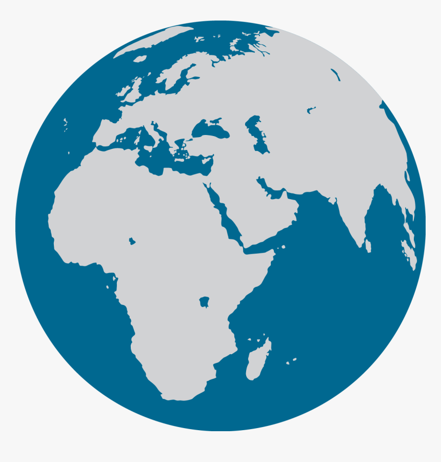 Cna Glob Icon - Black And White Globe Transparent, HD Png Download