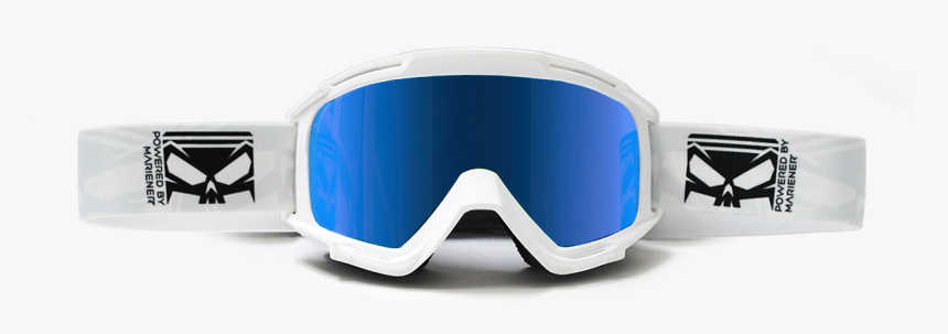 Mariener Motocross Goggles White Ice Blue - Symmetry, HD Png Download