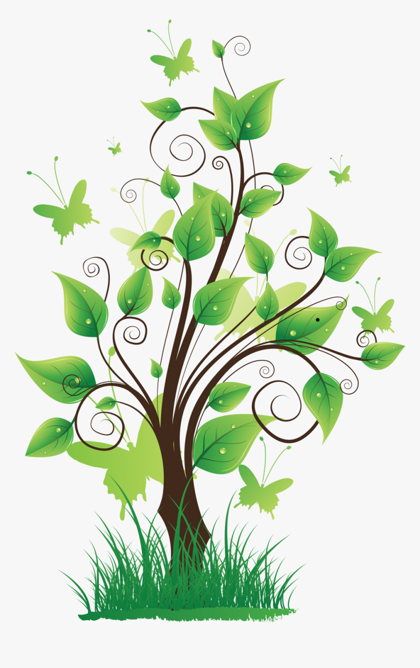 Tree With Grass Png Image - Nature Clipart Png, Transparent Png