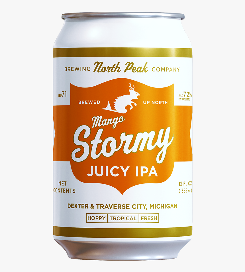 Mango Stormy Web Can - North Peak Siren Amber - North Peak Brewing Company, HD Png Download