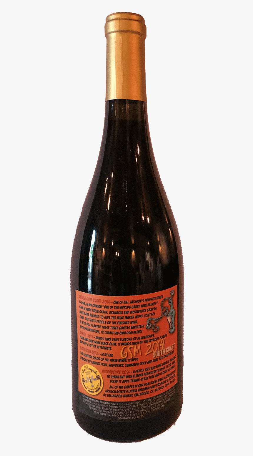 Bottle Gsm 2014 Back - Brouwerij Bosteels, HD Png Download