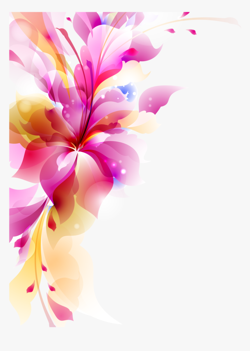 Flowers Vectors Quality Png Image - Colorful Flower Vector Png, Transparent Png