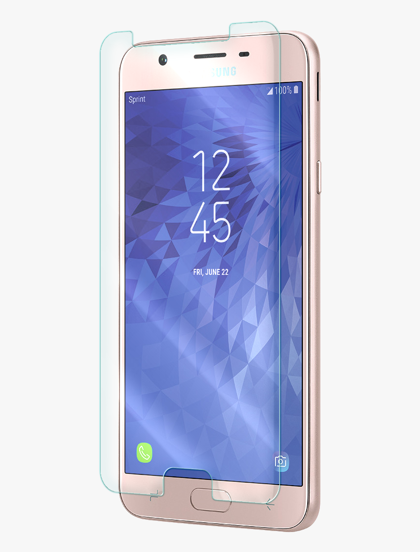 Samsung Galaxy J7 2018 Clear Tempered Glass 
 Title - Samsung Galaxy, HD Png Download