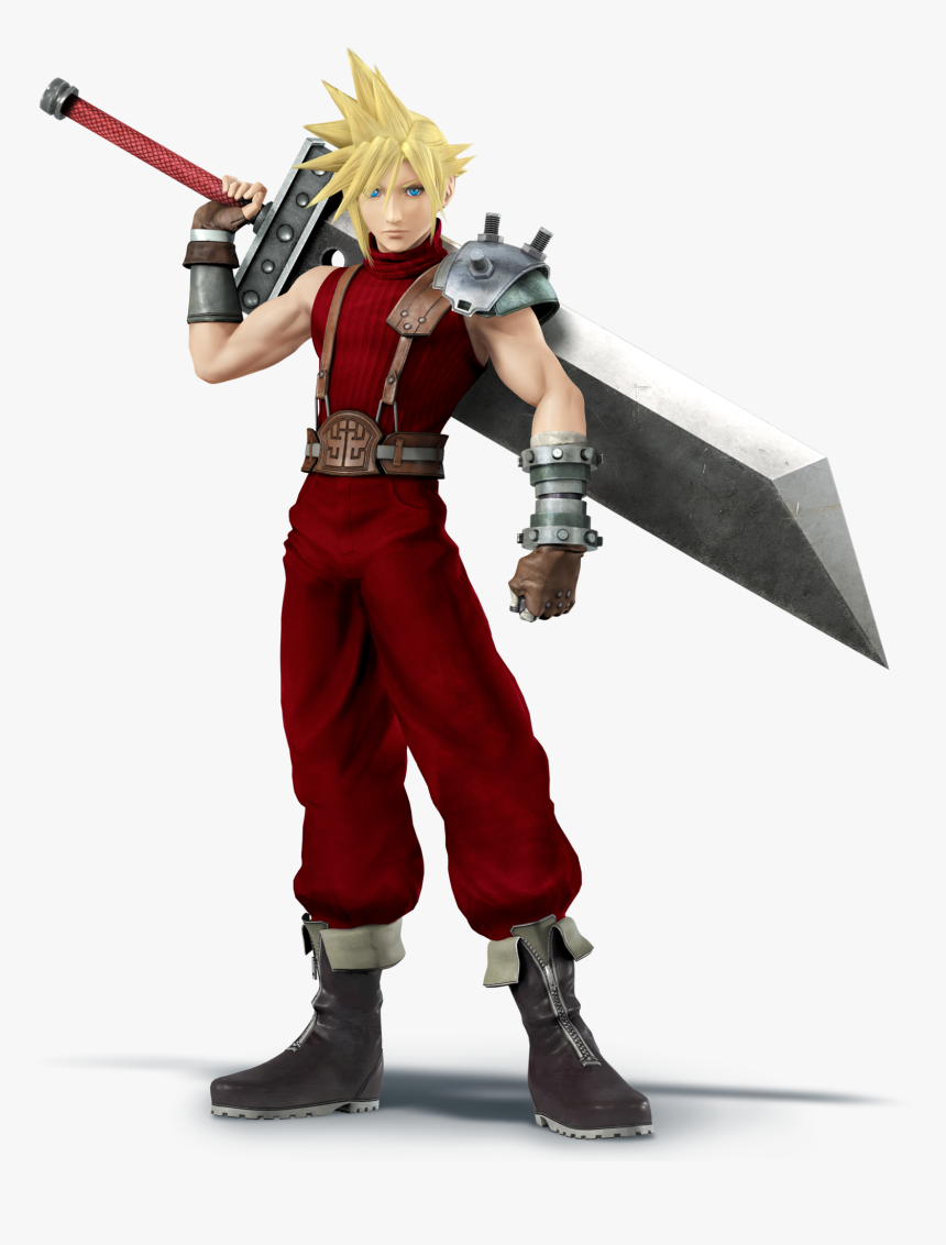 Super Smash Bros 3ds Cloud, Hd Png Download - Smash Bros Cloud Final Fantasy, Transparent Png