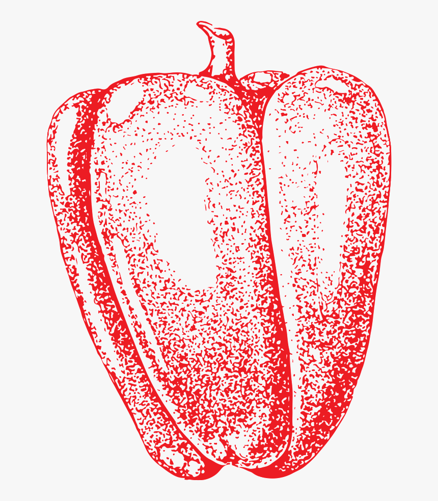 Hand Drawn Green Pepper Transparent Vegetables, HD Png Download