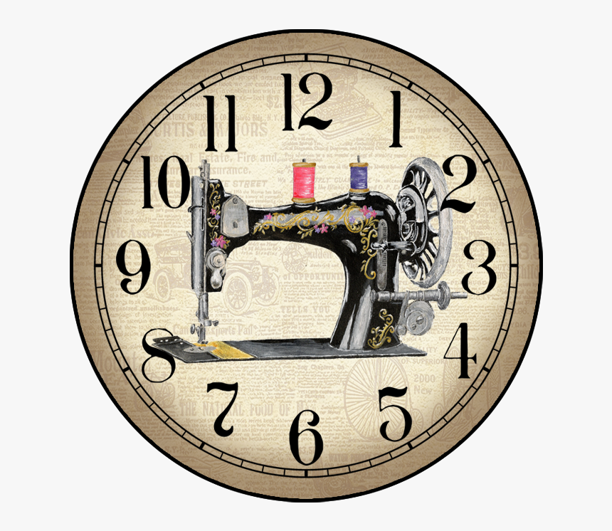 Sewing Machine Wall Clocks, HD Png Download