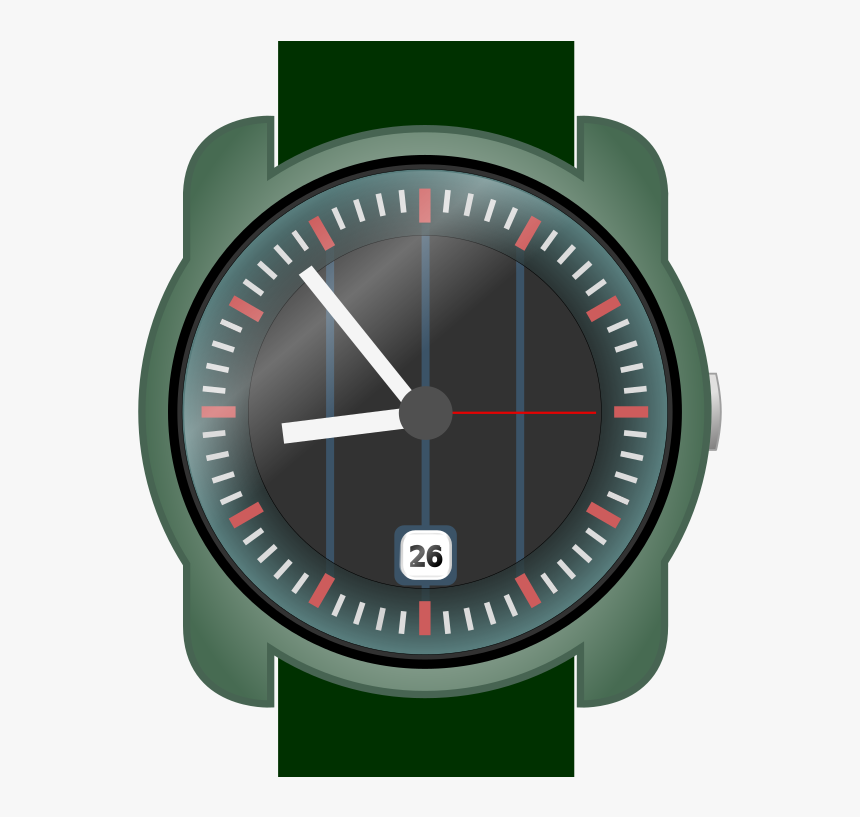 Analog Wrist-watch - Wrist Watch Clip Art, HD Png Download