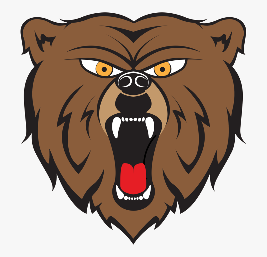 Carnivoran,lion,dog Like Mammal - Clip Art Angry Bear, HD Png Download