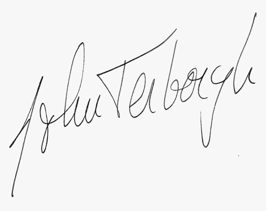 Signature Of John Terborgh - Png Format Signature Png, Transparent Png