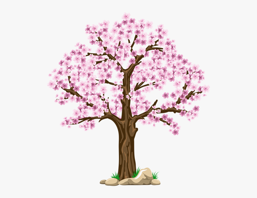 Transparent Pink Png Picture - Cherry Blossom Tree Clipart, Png Download
