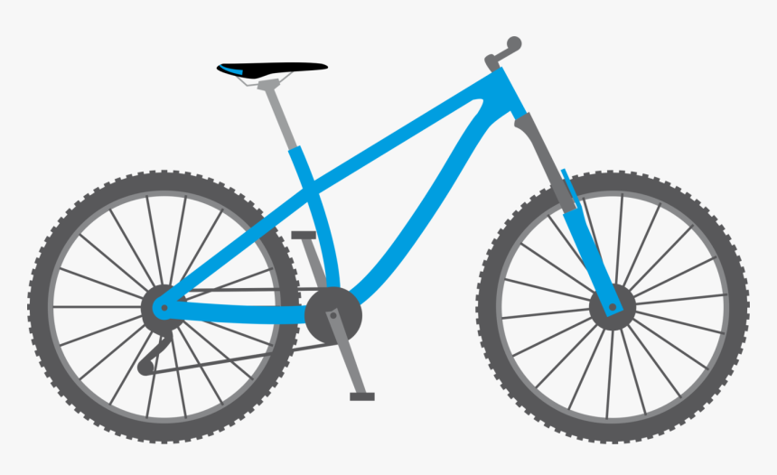 Spoke,bicycle Fork,bicycle Pedal - Blue Bike Clipart, HD Png Download