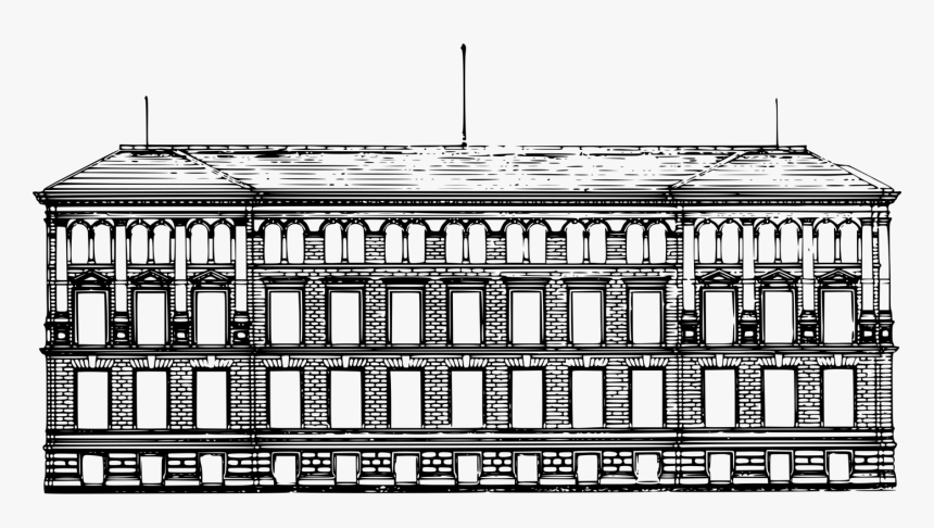 Building,monochrome Photography,facade - Architecture, HD Png Download