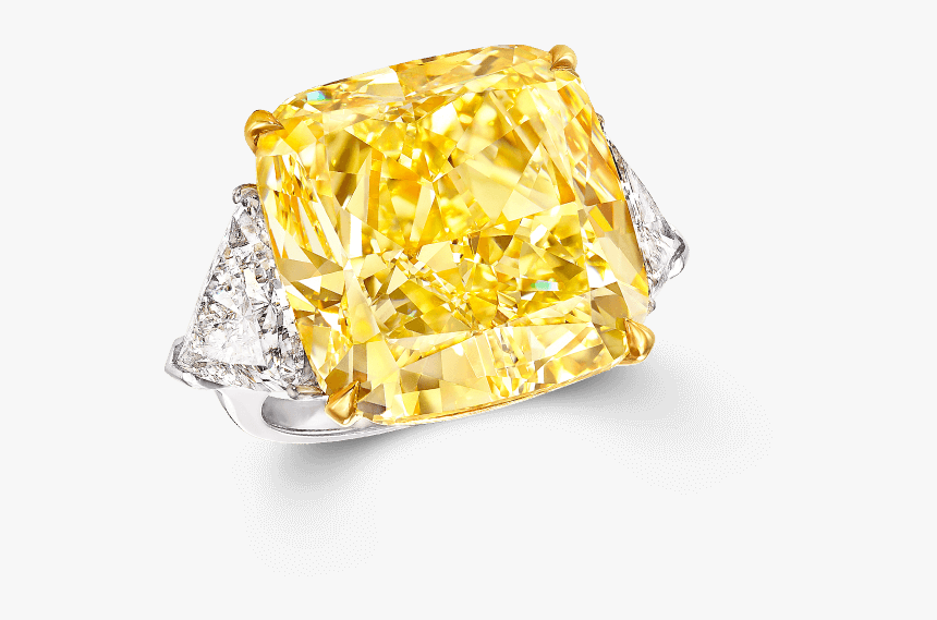 A Graff Yellow Diamond High Jewellery Ring Featuring - Engagement Ring, HD Png Download