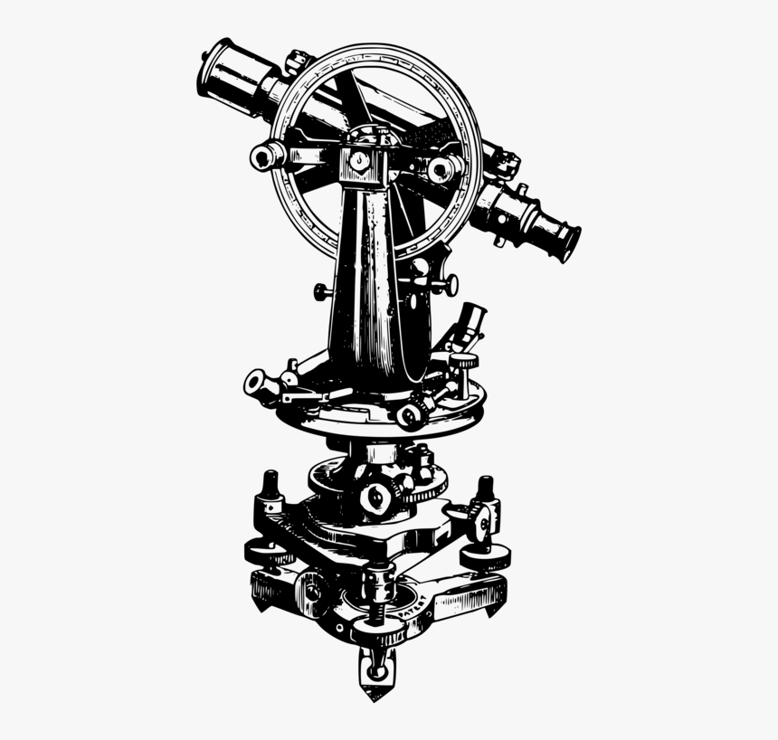 Machine,angle,hardware Accessory - Theodolite Vector Free Download, HD Png Download
