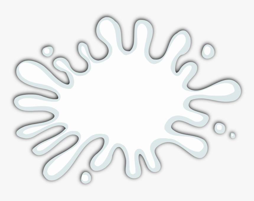 Milk Splat Blot 4 1 - Circle, HD Png Download