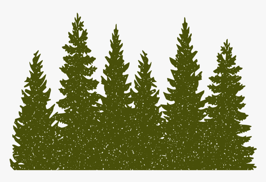 Pine Trees And Deer , Png Download - Minimal Forest, Transparent Png