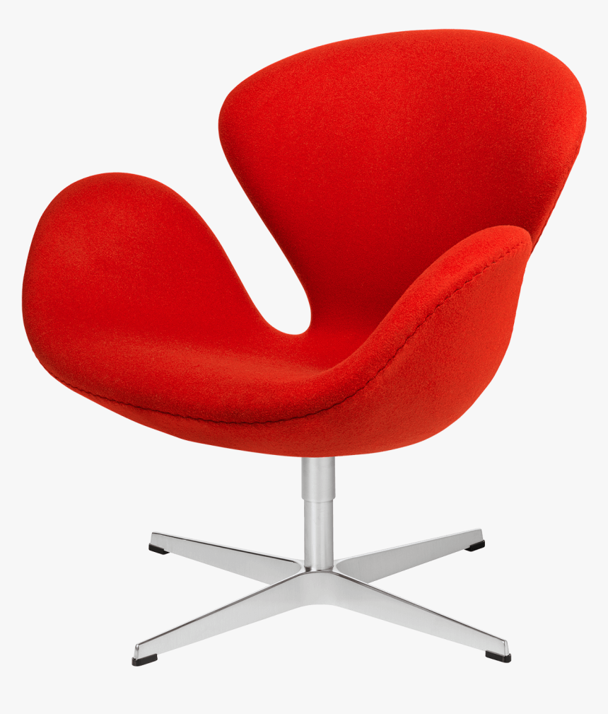 Swan Divina Red Fabric - Swan Chair, HD Png Download