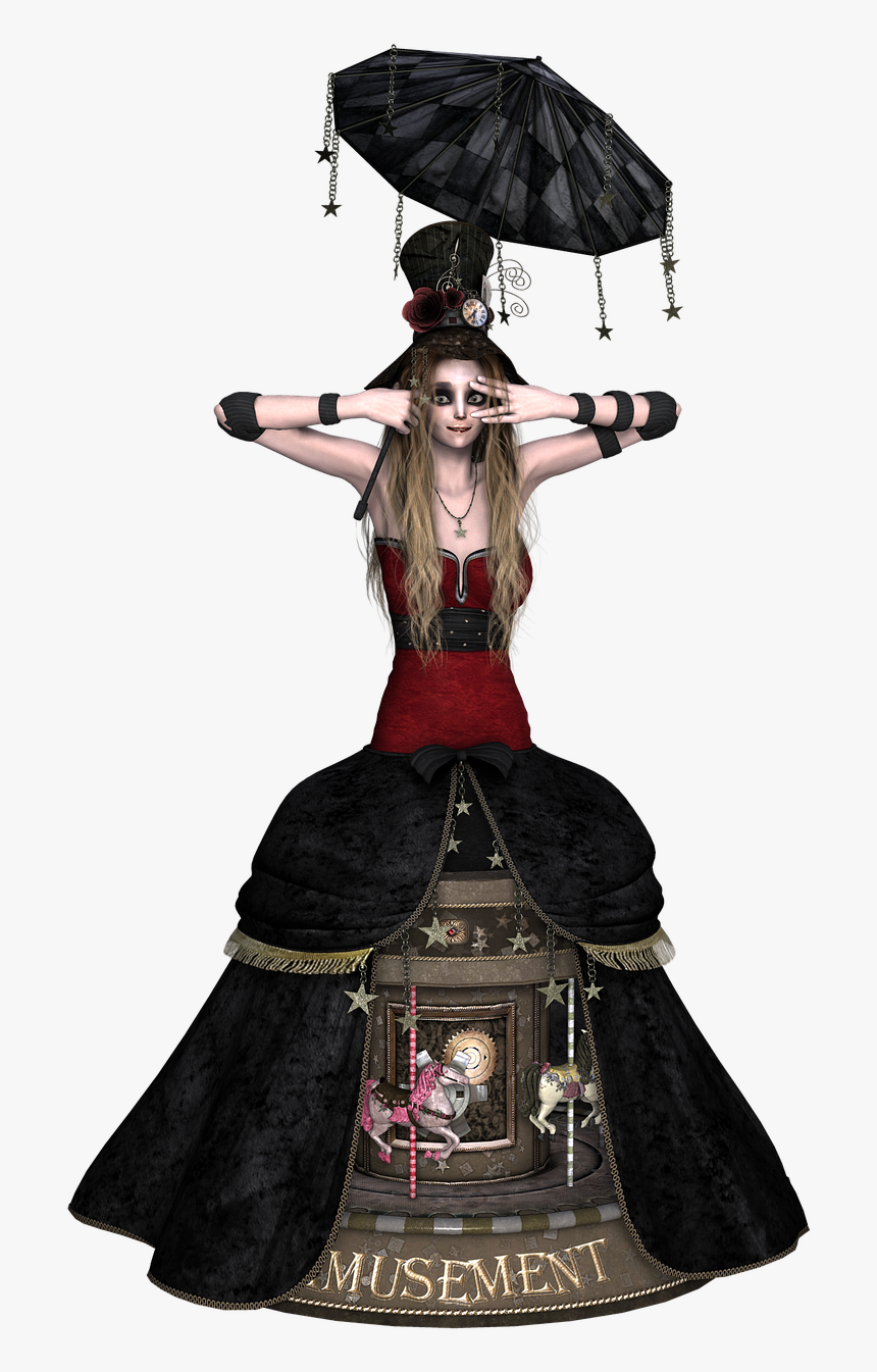 Pictures, Free Photos, Free Images, Royalty Free, Free - Gothic Girl 3d Png Transparent, Png Download