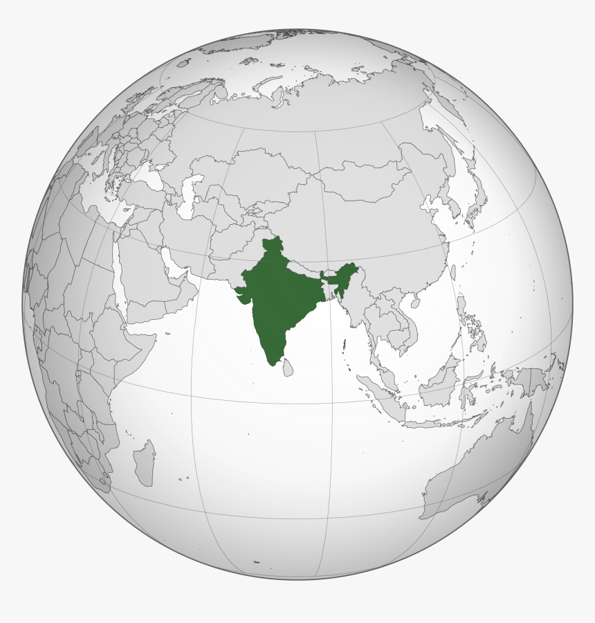 India Globe Png - South Asia, Transparent Png