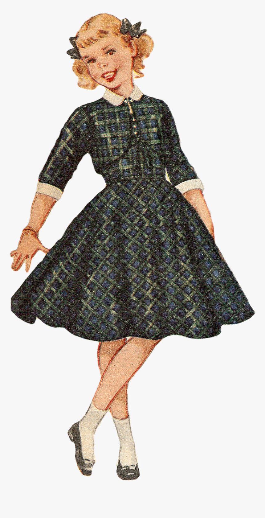 3 Girl Vintage Png, Transparent Png