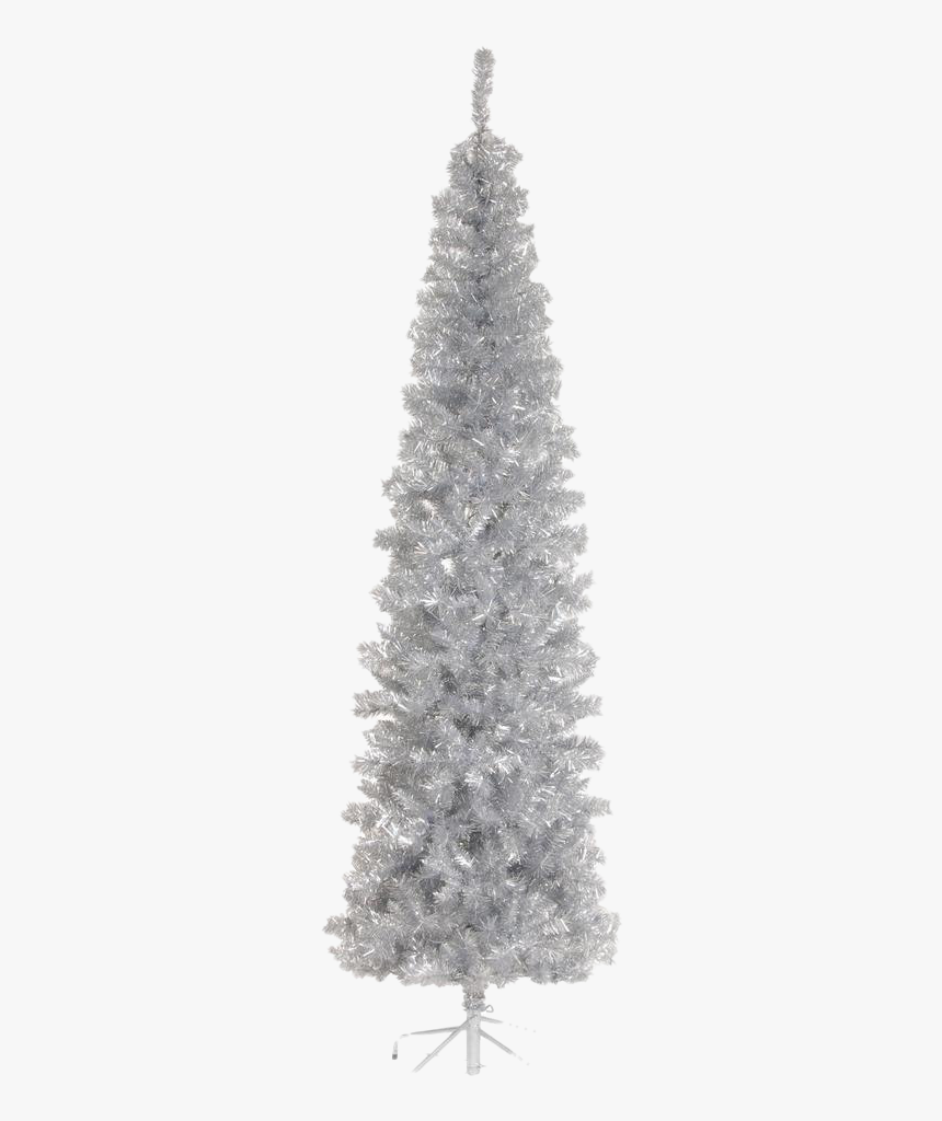 Tinsel Christmas Tree Png Transparent Picture - Silver Christmas Tree, Png Download