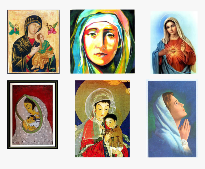 Various Contemporary And Traditional Images Of Mary - Mary Mother Of Jesus Contemporary, HD Png Download