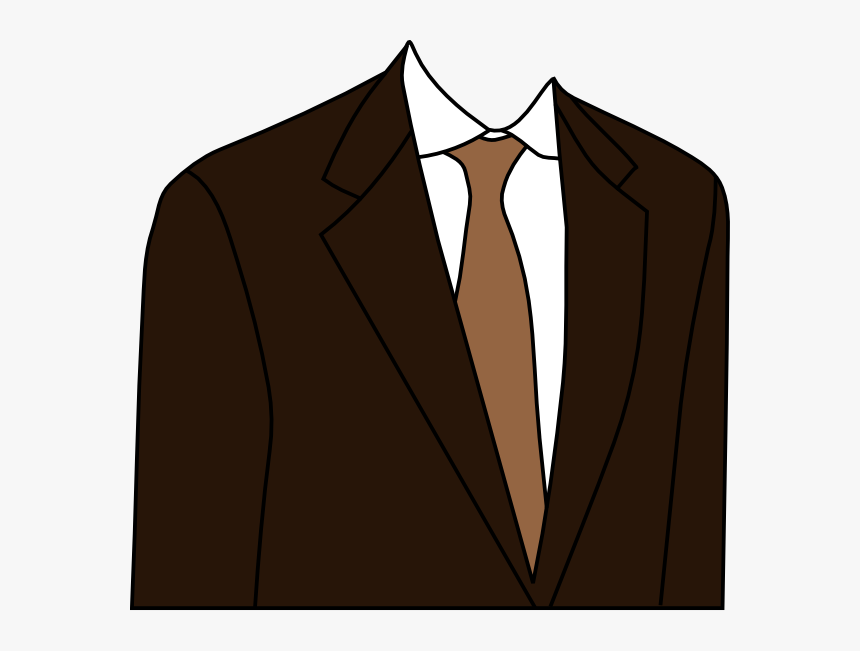 Brown Clip Art At - Suit Clipart, HD Png Download