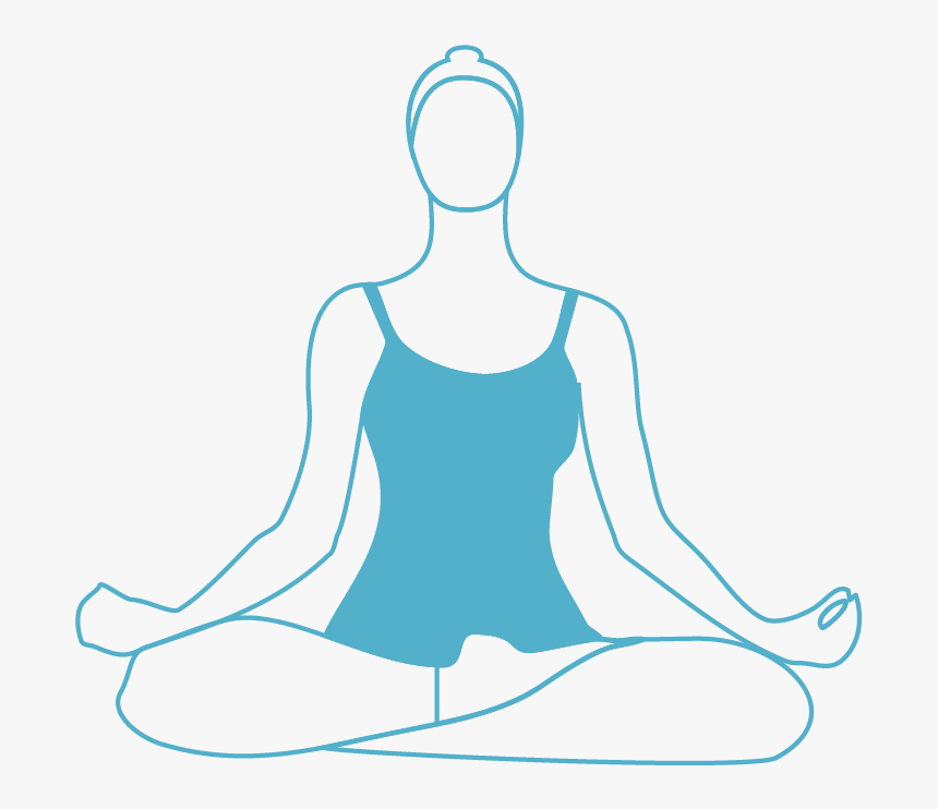 Transparent Yoga Clipart Black And White - Prenatal Yoga Art Png, Png Download
