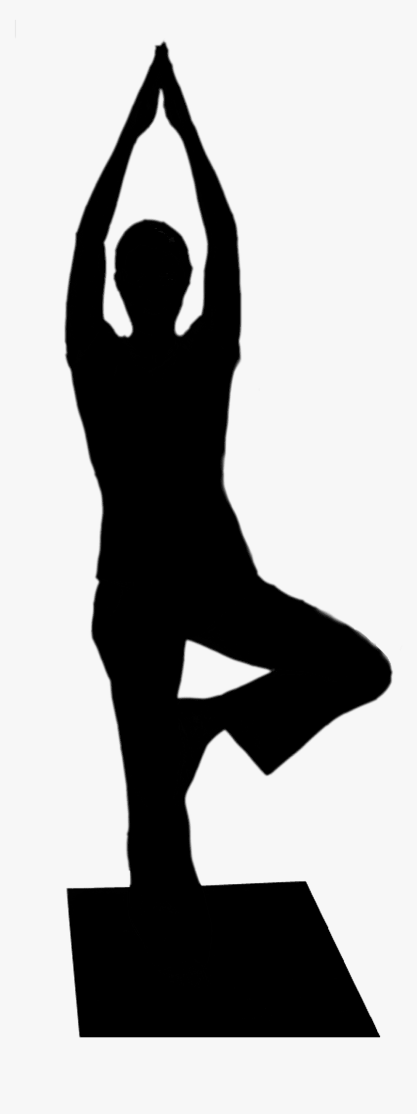 Clip Art Yoga Silhouette Etas - Transparent Background Yoga Silhouette, HD Png Download