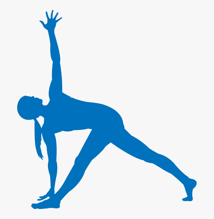 Transparent Yoga Pose Clipart - Yoga Poses Blue, HD Png Download