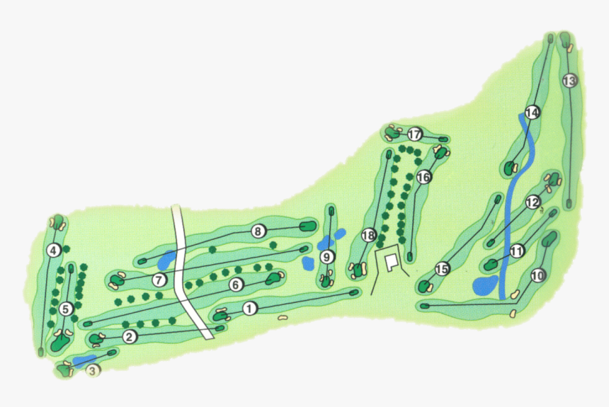 The Grassy Creek Golf & Country Club Course Layout - Artificial Turf, HD Png Download
