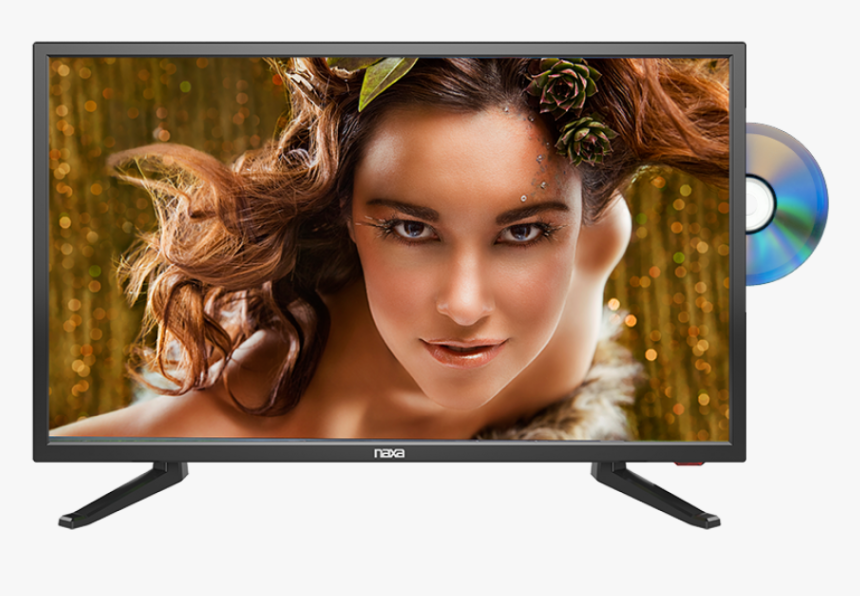 24” Class Led Tv And Dvd/media Player Car Package - Naxa Dvd Tv, HD Png Download